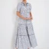 Ikat Blue Tara Dress