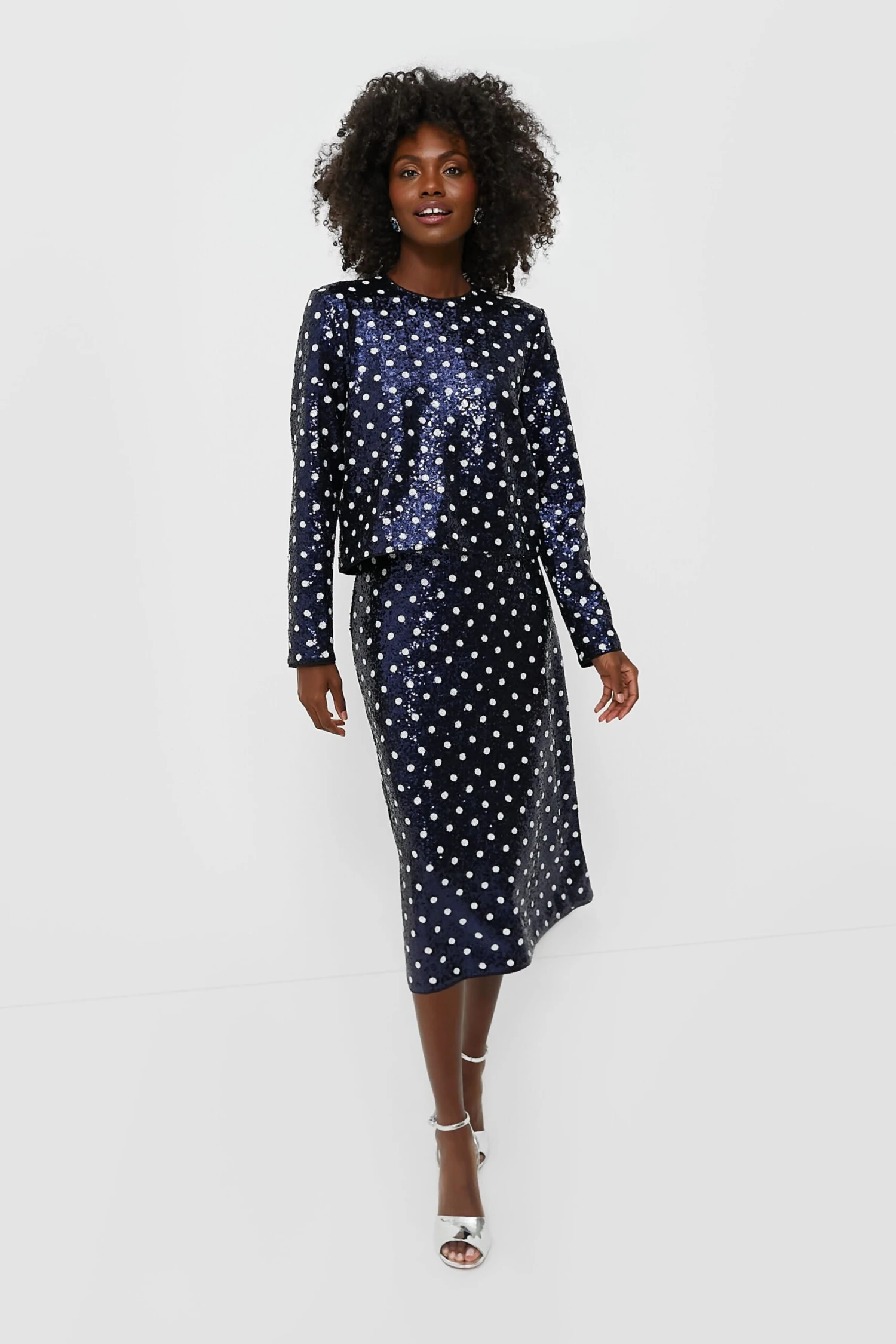 Baum Und Pferdgarten Navy Dotted Sequence Jily Skirt 8 Baum Und Pferdgarten Navy Dotted Sequence Jily Skirt - Image 6