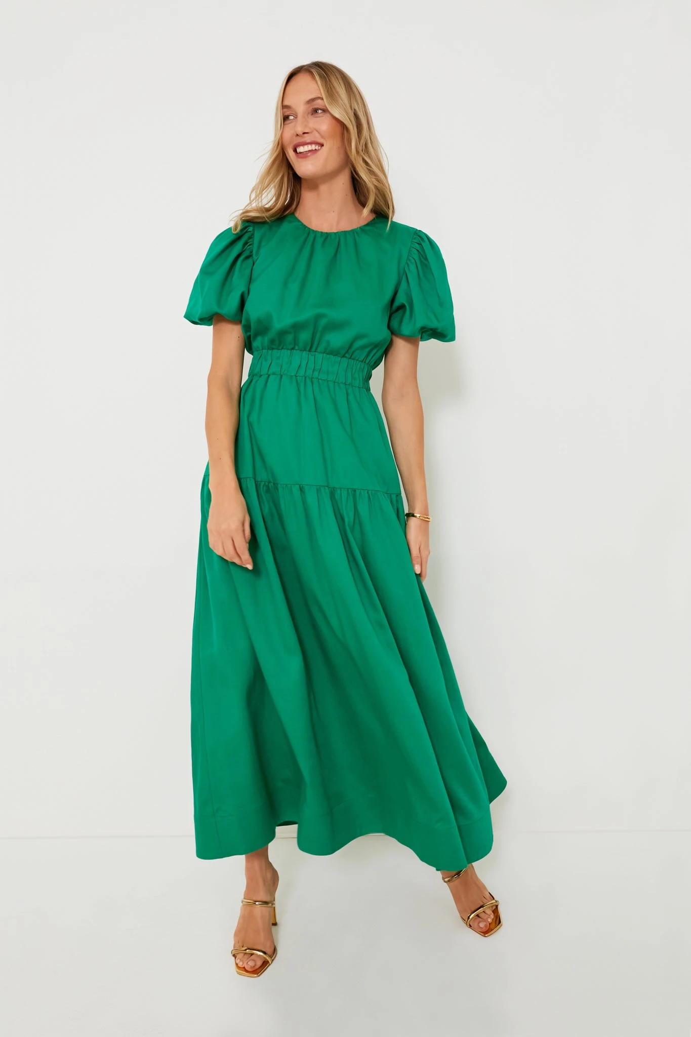 Green Puff Sleeve Ginny Maxi Dress 3 Green Puff Sleeve Ginny Maxi Dress