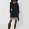 Navy Wool And Cotton Combo Sweaterdress -ULLAA Clothing Shop hTsS2l5rUVEE2FXwpLRD4d7VsmcDCkOB 1