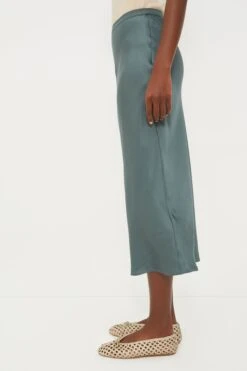 ANINE BING Dark Sage Bar Silk Skirt -ULLAA Clothing Shop hVjJb9SIhHvV1RgGcVnWH0NidjrTHabg 1