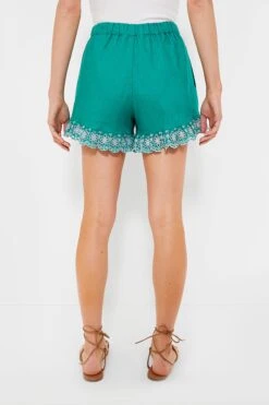 Embroidered Linen Montauk Lounge Shorts -ULLAA Clothing Shop hXhUqR0Il9surOr9QKb7A9OsOBBXEHLe 1