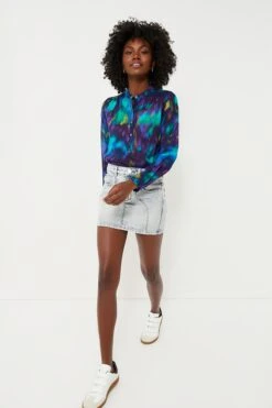 Isabel Marant Etoile Blue Green Maria Watercolor Blouse -ULLAA Clothing Shop hZ9Y1WfjEJ6ckkoCuYG6Ov7wEB3vDczZ 1