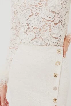 SELF PORTRAIT Cream Cord Lace Midi Skirt -ULLAA Clothing Shop hfFWsjI0tqdGintagotGeMtlJjK3xl9Q 1