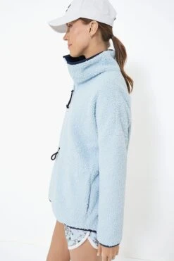Light Blue Cinched Teddy Natalie Quarter Zip -ULLAA Clothing Shop hn33CsjnXzqWkSQzSKmbtKuzEYmDoK2e 1