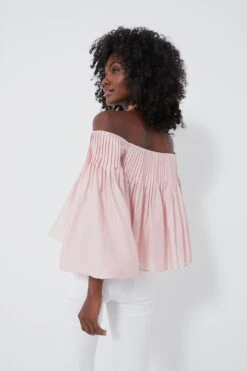Light Pink Pleated Portia Top -ULLAA Clothing Shop hpUJFAL6C8jffBbjAZLNHvIfnEqLNXxM 1