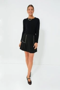 Gold Stud Mod Mini Skirt -ULLAA Clothing Shop iHecQKxLgcMNEQOiYg1pJ1kjGitvQFDC 1