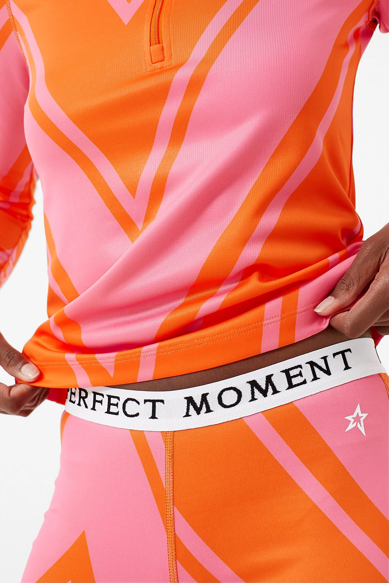 Azalea Pink And Orange Chevron Print Thermal Pant 8 Azalea Pink And Orange Chevron Print Thermal Pant - Image 6