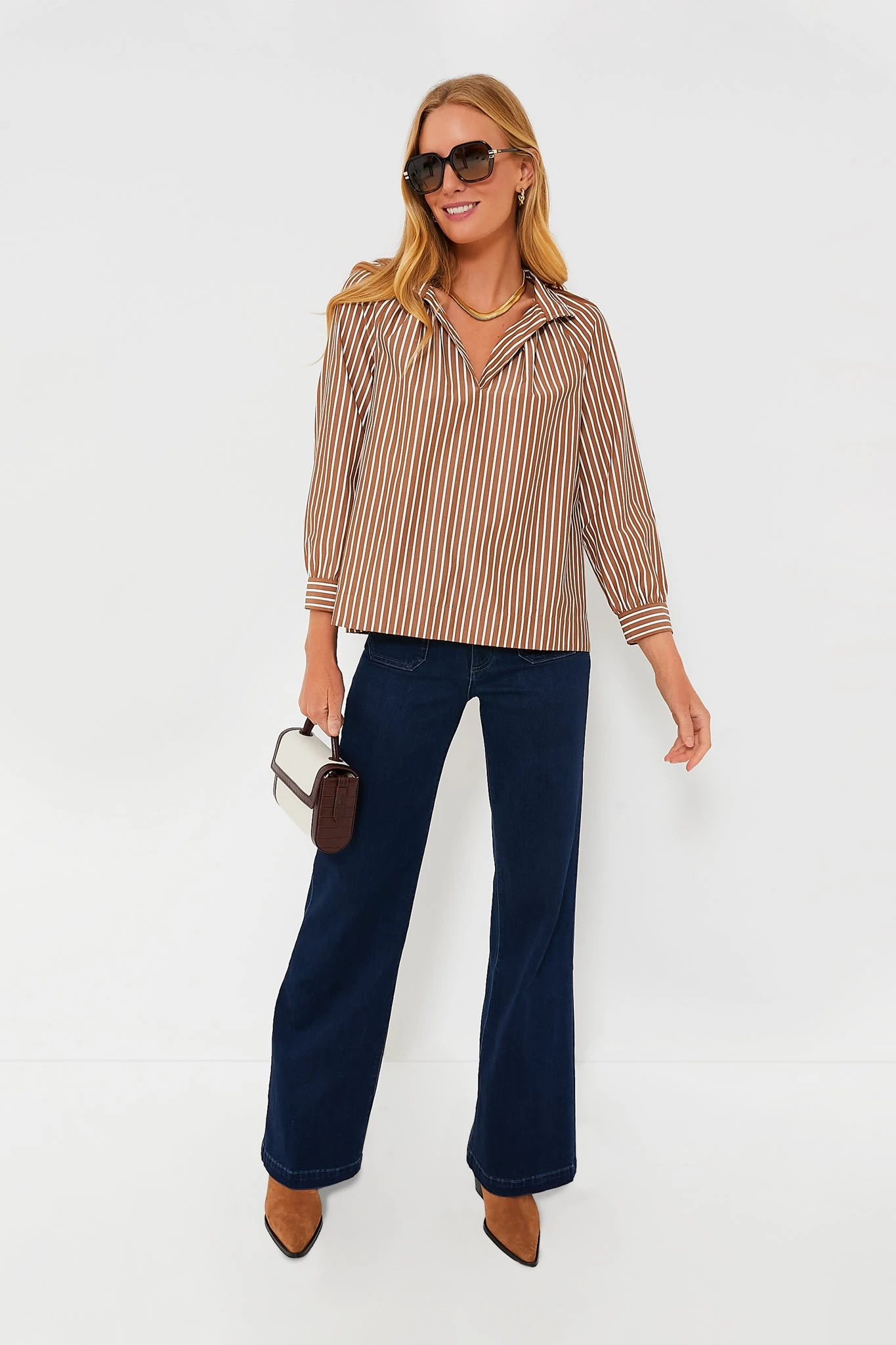 Mocha Stripe Emy Top 8 Mocha Stripe Emy Top - Image 6