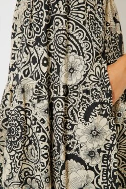 Black & Cream Floral Tiered Tilly Dress 12 Black & Cream Floral Tiered Tilly Dress -ULLAA Clothing Shop iaZchzLbU5YvPBptJpiWSQD01nrbCWQd 1