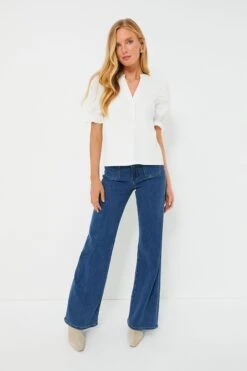 White Livia Puff Sleeve Top -ULLAA Clothing Shop jO1gqZzMQ4yPwEWVM9oakr2AUPxIJ5qZ 1