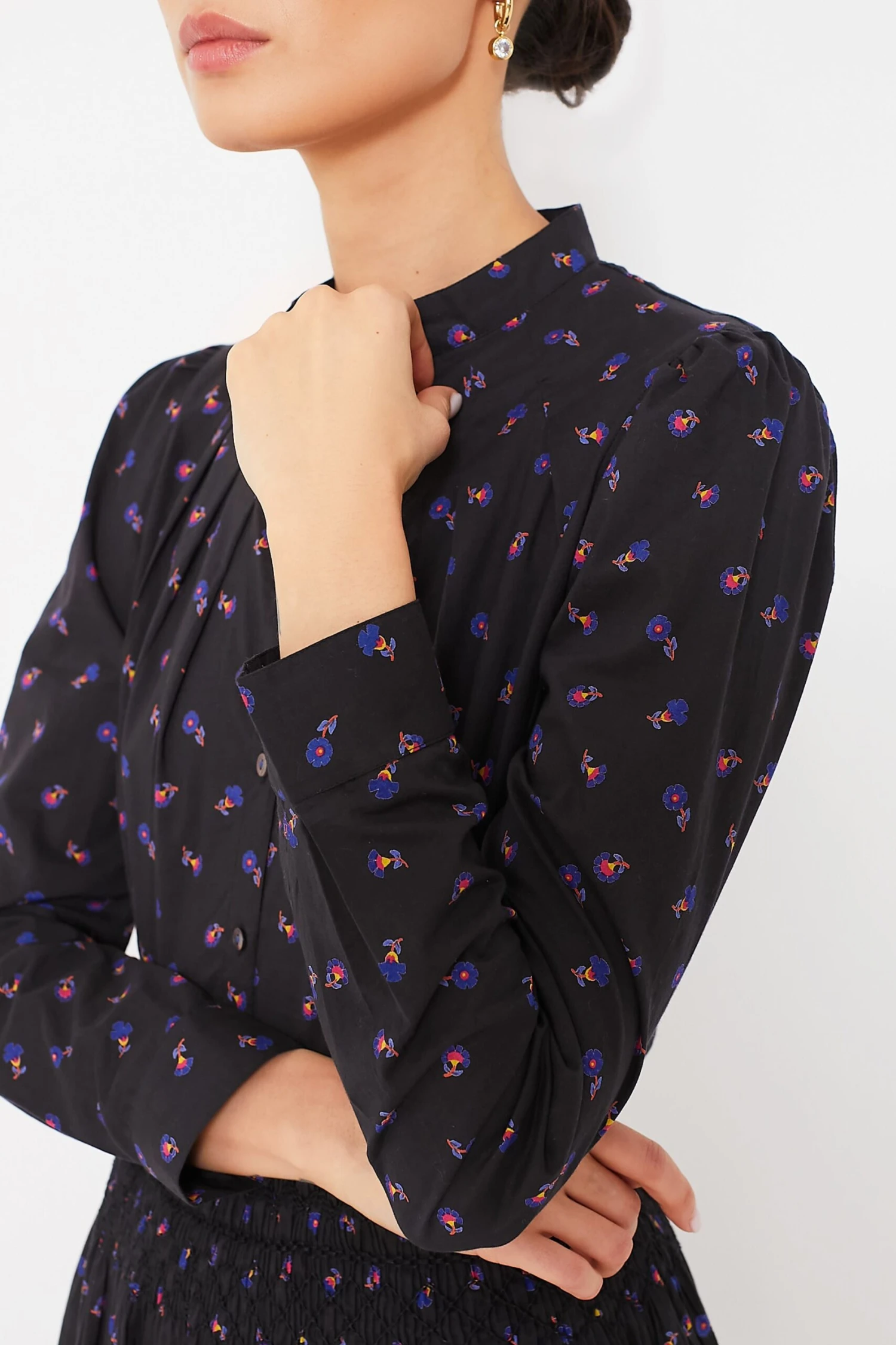 Black Floral Alix Blouse 7 Black Floral Alix Blouse - Image 5