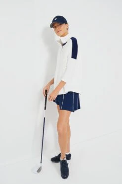 White And Navy Amelie Quarter Zip -ULLAA Clothing Shop l6NmG8xWfTtXshUKd1g1zKN2oGlkXLbB 1