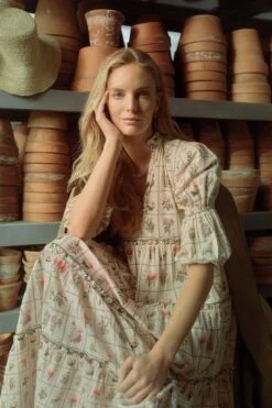 Exclusive Vintage Stamp Emily Maxi Dress -ULLAA Clothing Shop lwr96o3CJUXso8tOpDuscwkU4fTamLQO 1