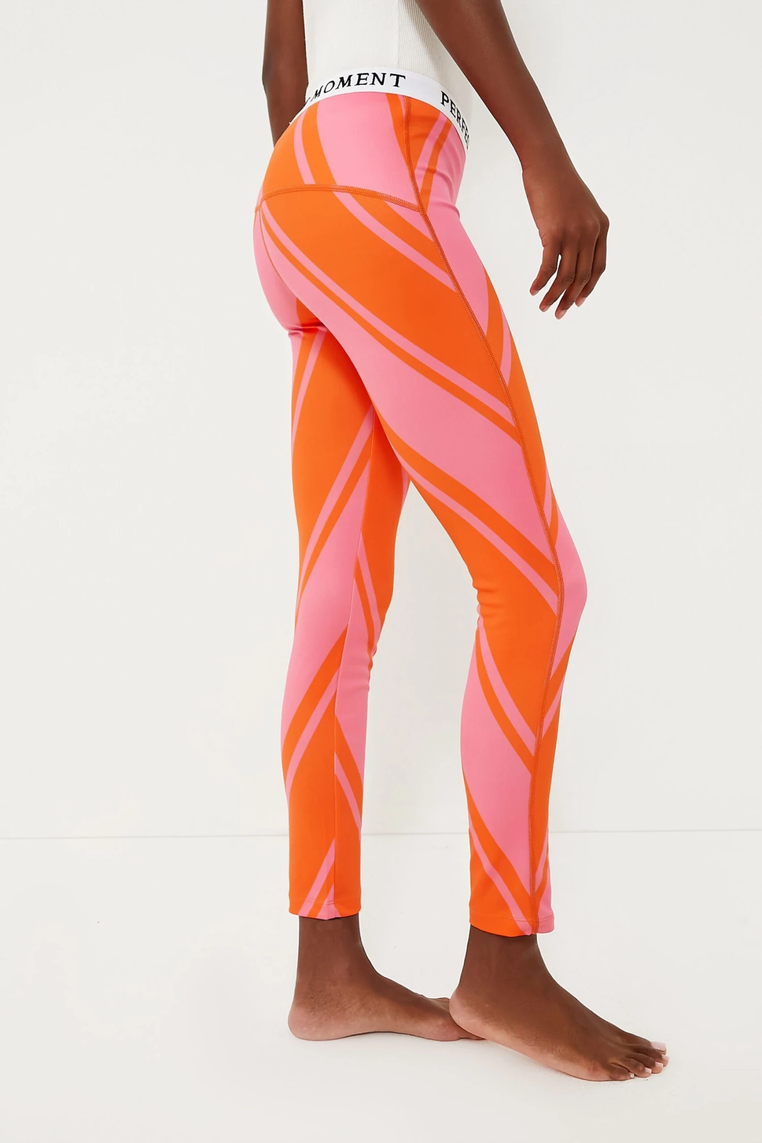 Azalea Pink And Orange Chevron Print Thermal Pant 5 Azalea Pink And Orange Chevron Print Thermal Pant - Image 3