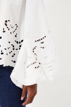 Poplin Lace Blouse -ULLAA Clothing Shop mdHu85ZxTIOc9UBoxqBNydzD7OnAcCzF 1