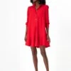 Red Crepe Callahan Shirt Dress 2 Red Crepe Callahan Shirt Dress -ULLAA Clothing Shop n9qXdBxIQBLza9OgV49SO2xuSq2YNJhB 1