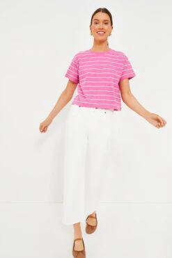 Marine Layer Pink And Skipper Blue Stripe Heavy Slub Boxy Crew Crop Tee 13 Marine Layer Pink And Skipper Blue Stripe Heavy Slub Boxy Crew Crop Tee -ULLAA Clothing Shop nB0BXei9JtnwRW8MwYXcmynxnxuR7JMo 1