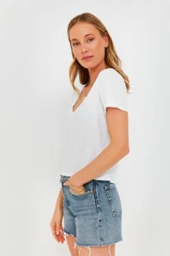 White Jaelyn Tee 9 White Jaelyn Tee -ULLAA Clothing Shop p4niYEwJeiGiTCE157mVpahgKgZB2pGH 1