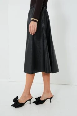Black Vilma Vegan Leather Embossed Skirt -ULLAA Clothing Shop pGBhLU0wpAK4tb3flmLcfbImBxTSuTRd 1