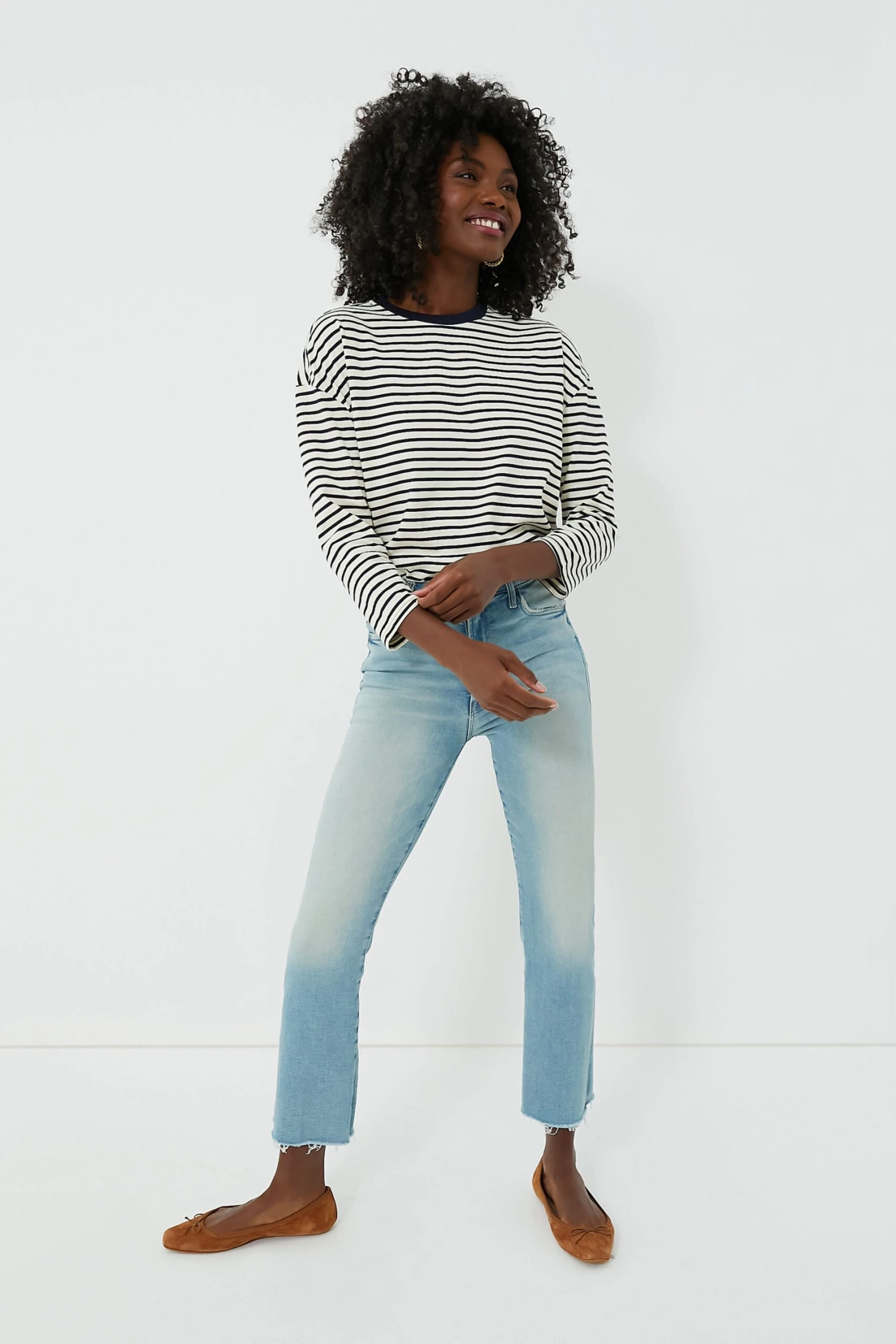 Navy Striped Knit Popover 9 Navy Striped Knit Popover - Image 7