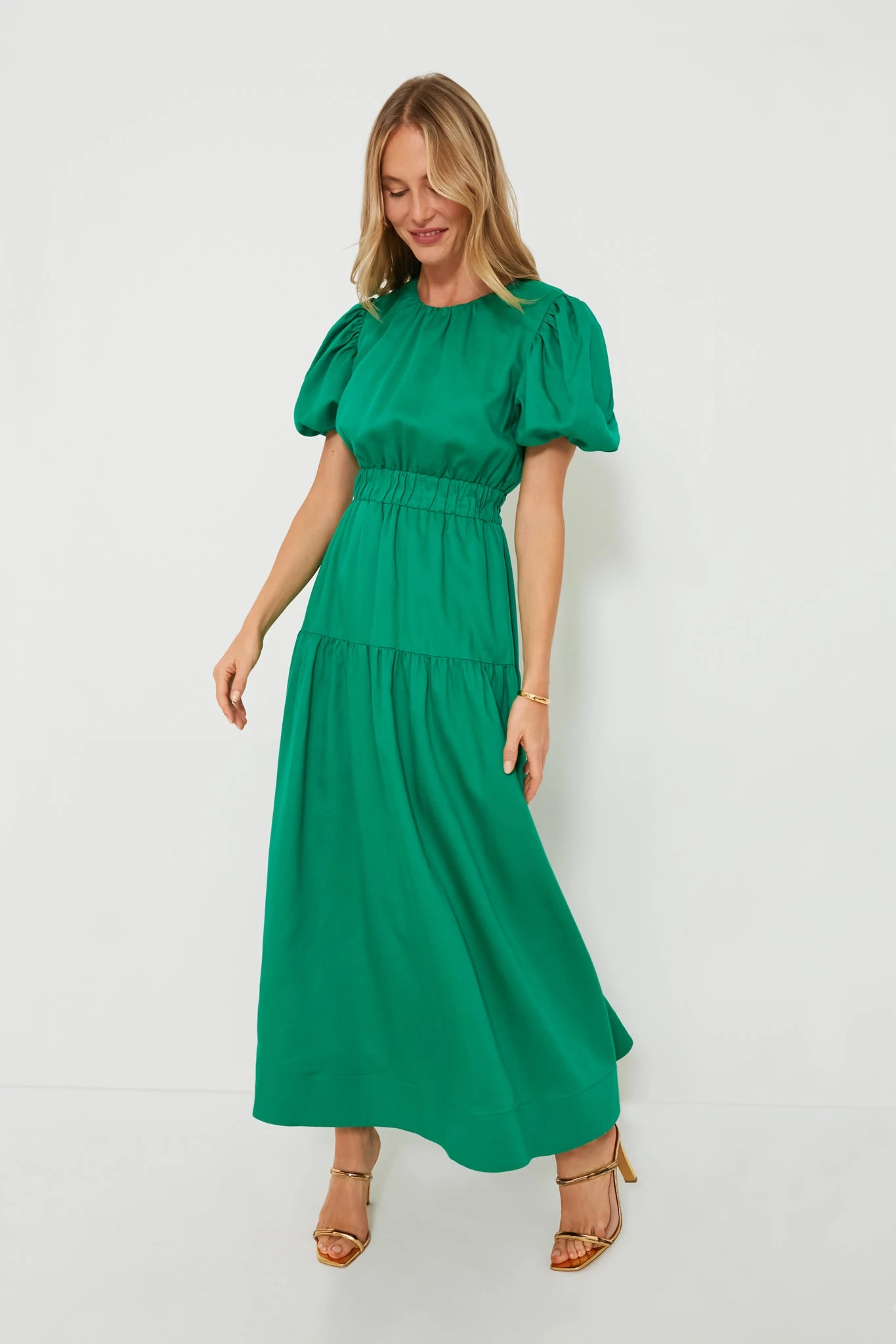 Green Puff Sleeve Ginny Maxi Dress 5 Green Puff Sleeve Ginny Maxi Dress - Image 3