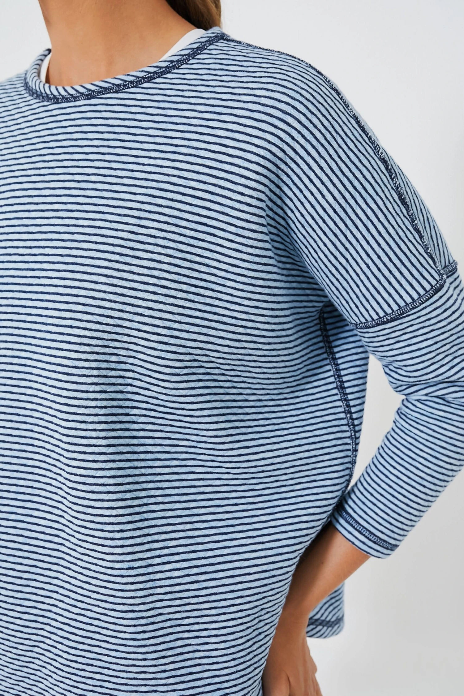 Reversible Heathered Blue Ally Swing Sweatshirt 7 Reversible Heathered Blue Ally Swing Sweatshirt - Image 5