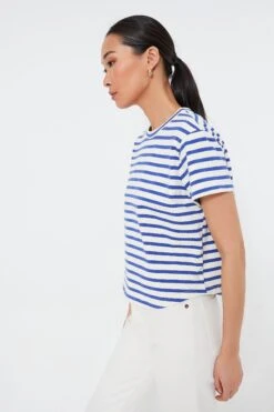 Blue Stripe Devon Tee -ULLAA Clothing Shop rmIHzrpTwiYs1mvpptwfqADmbC9Tq46R 1