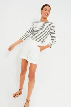 Ecru Twill Pleated Short -ULLAA Clothing Shop s19eCHHj7dcuBL0i78nLIyfs0zWcAwjl 1