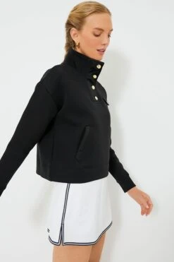 Black Snap Neck Bailey Pullover -ULLAA Clothing Shop sZvCEQ8RexaRrg8C7BxYJw3ydp0kMZr9 1