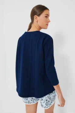 Navy Cable Ally Swing Sweatshirt -ULLAA Clothing Shop sonuECYeSFpezJ4iaJVk8YcBpNfF4ySC 1