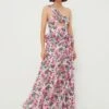 Pink Floral Linen Maxi Dress -ULLAA Clothing Shop suNsNmaiG7eMgnxCOWbYEdFFkfURFHCi 1