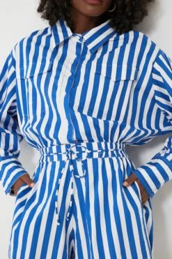 Bayou Stripe Cobalt Isole Playsuit -ULLAA Clothing Shop suafNf6FhU2rQiRpVNhIzavQnqRzeltO 1