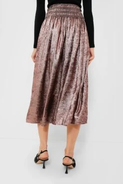 Rose Gold The Viola Skirt -ULLAA Clothing Shop tJrdFJ4z9PgDUIdmkzqO2F0UNlahcBc3 1