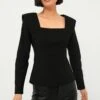 Black Long Sleeve Hepburn Blouse -ULLAA Clothing Shop u4K2etKV3ZVZYd1QXlPDGcEpxAgzqJyV 1