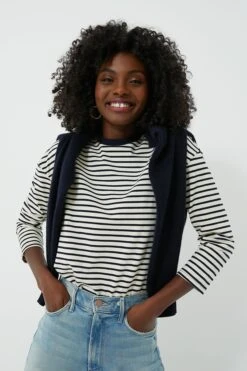 Navy Striped Knit Popover 19 Navy Striped Knit Popover -ULLAA Clothing Shop uSIdRuC21gNhaDvtEat7ys8dpKdBw2uw 1