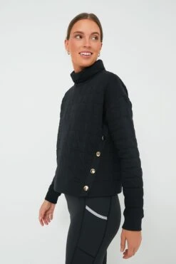 Black Quilted Wright Funnel Neck -ULLAA Clothing Shop unO5DggqKHJD9iSntWWWpmOSkPHO4s2I 1