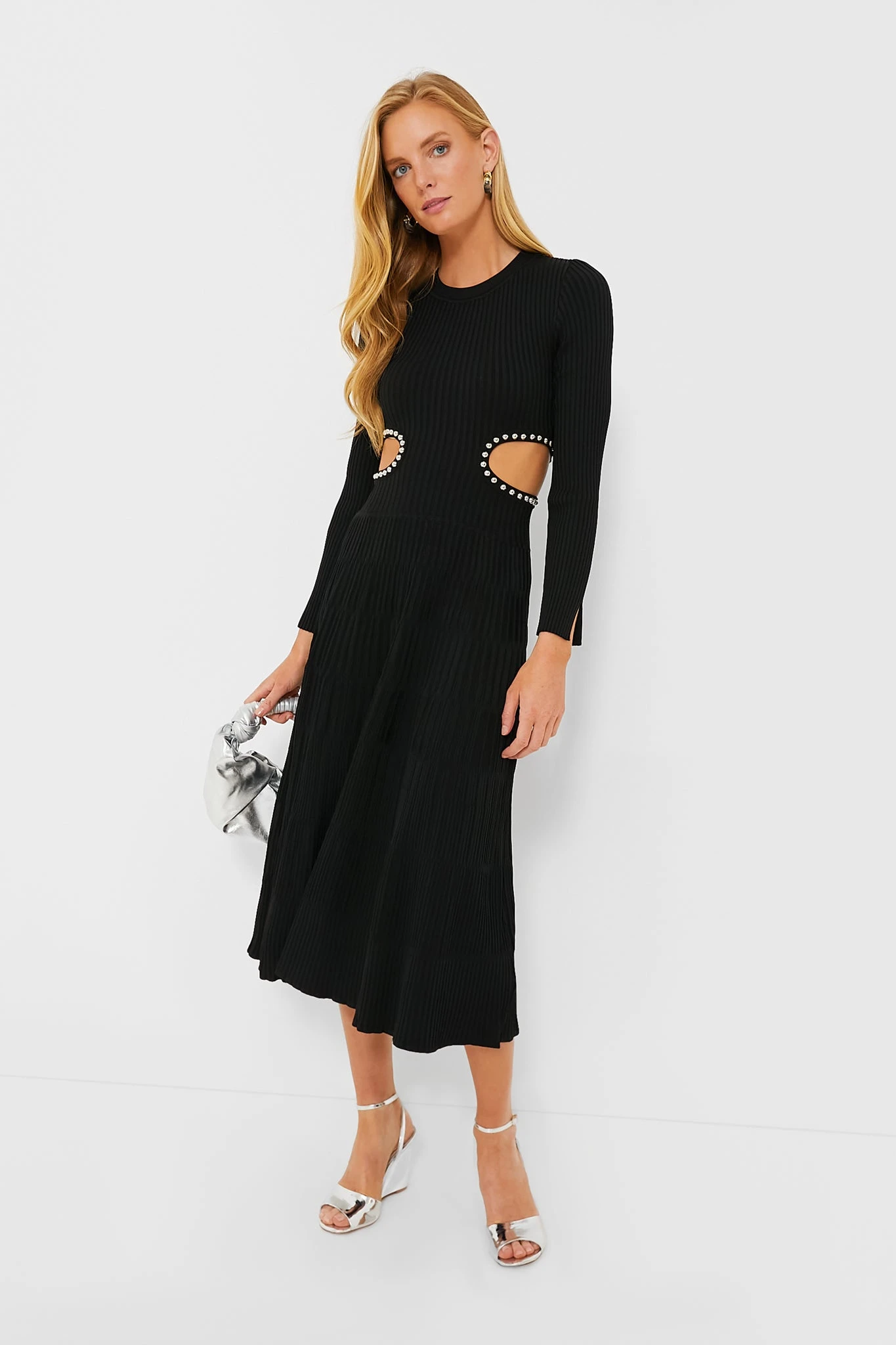 Black Cut Out Midi Dress 4 Black Cut Out Midi Dress - Image 2