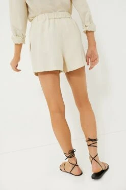 Sandshell Air Linen Elastic Drawstring Shorts -ULLAA Clothing Shop vY1kHtvSqItetYAP6yyqWNcc52y5D0zi 1