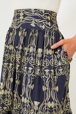 Pinas Navy Juana Skirt -ULLAA Clothing Shop w0aylLb6SG81nABvDCI6RBUvEhnoWQVB 1