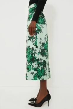 Green Festive Bouquet Lorinda Skirt -ULLAA Clothing Shop wUBCGI6afO8Dl4MDFdGzFWNwxDJjfp63 1