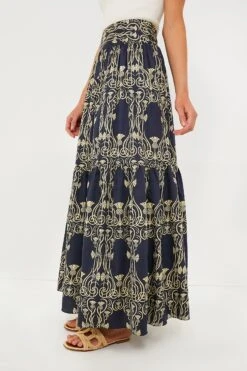 Pinas Navy Juana Skirt -ULLAA Clothing Shop xbWb63IAsJghUDvZf4jy40A5icNAkULe 1