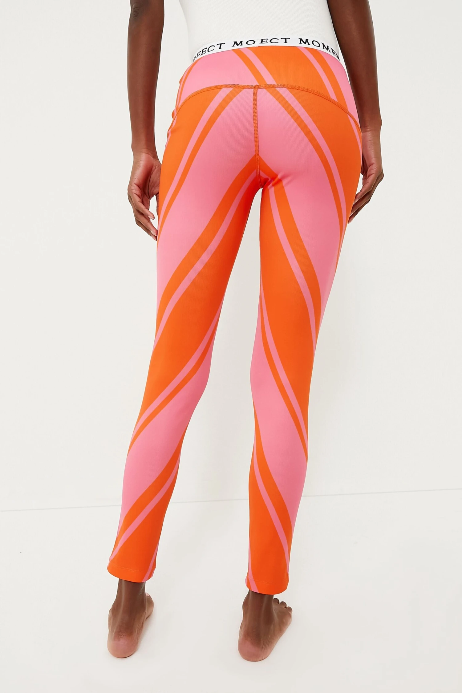 Azalea Pink And Orange Chevron Print Thermal Pant 6 Azalea Pink And Orange Chevron Print Thermal Pant - Image 4