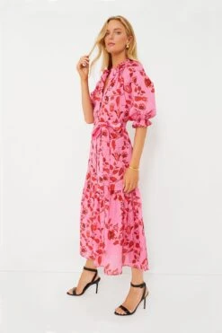 CYNTHIA ROWLEY Red And Pink Floral Saratoga Cotton Dress 10 CYNTHIA ROWLEY Red And Pink Floral Saratoga Cotton Dress -ULLAA Clothing Shop zoLWIDciiCU0J9zvq2zExNBtxdW83UHY 1